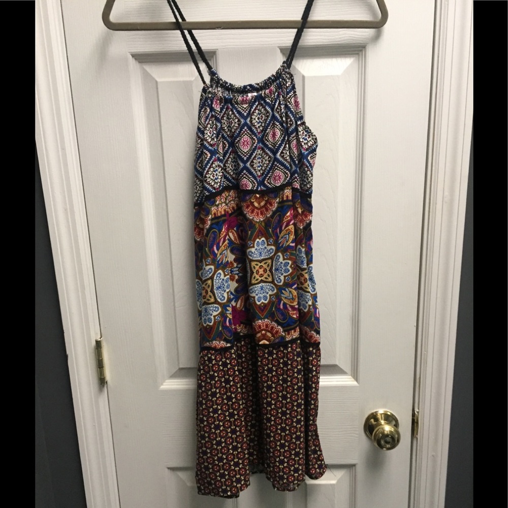 Xhilaration multi pattern tier dress